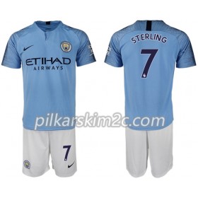 Koszulka Manchester City STERLING 7 Dziecięca Główna 2018-2019 - Koszulki Piłkarskie